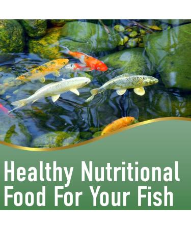 Aqua Nutrition Goldfish and Koi Pond Premium Pellet Food (2200g) BOGOF - Premium Complete Feed for All Pond Fish 5.6L - Buy Online on GoSupps.com