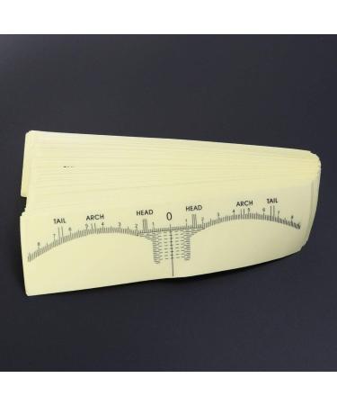 Lurrose Disposable Eyebrow Ruler Sticker - 100 pcs | Makeup & Tattoo Measurement Tools - Buy Online on GoSupps.com