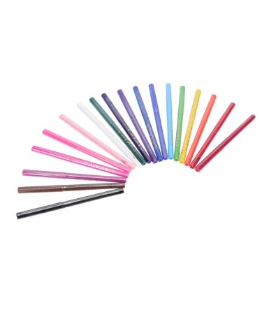 DOITOOL Eyes Cosmetics Tools 18pcs Eyeliner Accessories for Teen Girls Colors Eye Liner Woman Makeup Tools Matte Miss Make up