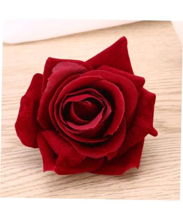 minkissy 2 1 Flower Hair Accessories Bridal Hair Clip Fall Decor Flower Brouch Rose Clip Scarf Pin Artificial Flower Hairpin Hair Comb Rose Hair Clip Flower Hair Clip Rose Brooch Pin Hawaii medium Rosso - Buy Online on GoSupps.com