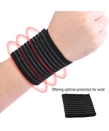 Elastic Wrist Wraps & Compression Brace - Adjustable Nylon Wrist Support for Injury Protection | International Shipping Available - Buy Online on GoSupps.com