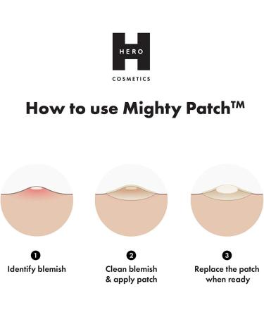 Mighty Patch Original from Hero Cosmetics - Medical-grade Hydrocolloid Pimple Patch Nightime blemish patch wake up to clearer looking skin suitable for sensitive skin (72 Count) - Buy Online on GoSupps.com
