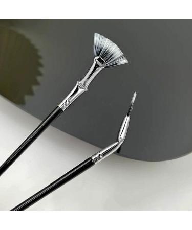 Angled Fan Eyelash Brush Bent Eyeliner Brushes with 120 -Angle Designed - Professional Lashes and Eyeliners Makeup Tool for Making Natural Look Rowces - Buy Online on GoSupps.com