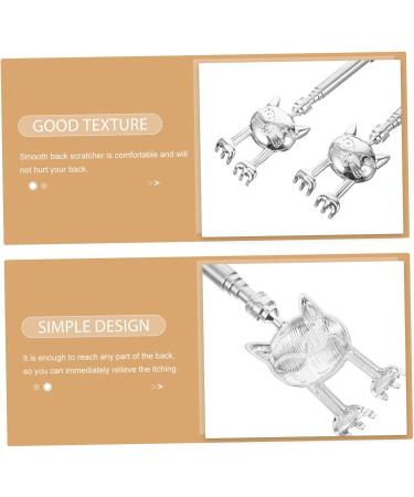 Buy BUIFULSIC 2-Stick Back Scratcher - Portable Stainless Steel Body Massage Tool for Soothing Relief - Buy Online on GoSupps.com