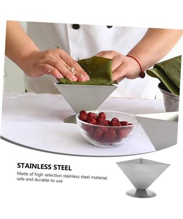 MAGICLULU Dessert Molds 2 Pcs Rice Ball Shaping Kitchen Utensils Sushi Rice Ball Kitchen Zongzi Making Tool Stainless Steel 10X10X8.5CMx2pcs Silverx2pcs - Buy Online on GoSupps.com