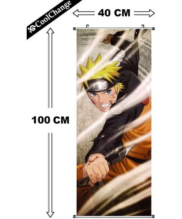 CosplayStudio Large Naruto Roll Picture / Kakemono Fabric Poster 100 x 40 cm Motif: Naruto with Kunai. - Buy Online on GoSupps.com