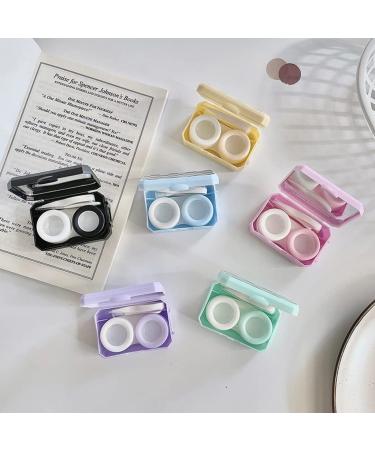 Buy Tide Checkerboard Cosmetic Contact Lens Box - Black & White Unisex Blue Color - International Shipping Available - Buy Online on GoSupps.com