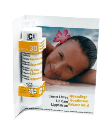 eco cosmetics lip balm SPF 30 (organic natural cosmetics) lip balm 4 g 1 piece (1 pack)
