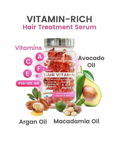 Owesome Hair Treatment Serum - No Rinse with Argan Macadamia & Avocado Oils | Vitamins A C E Pro B5 Conditioner for Women & Men | Shop Internationally - Buy Online on GoSupps.com