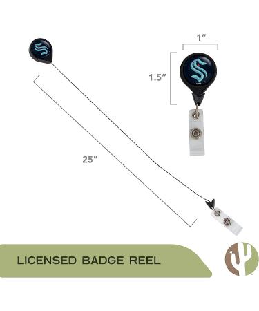 Seattle Kraken NHL Team Retractable Badge Holder Ticket Clip Reel ID - Buy Online on GoSupps.com