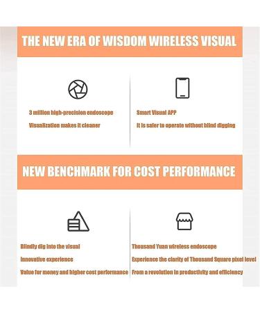 XIXIDIAN Ear Wax Removal Tool 4.5mm Ear Wax Removal Ear Cleaner Wireless Ear Otoscope with 6 LED Light for Adults Kids - Buy Online on GoSupps.com