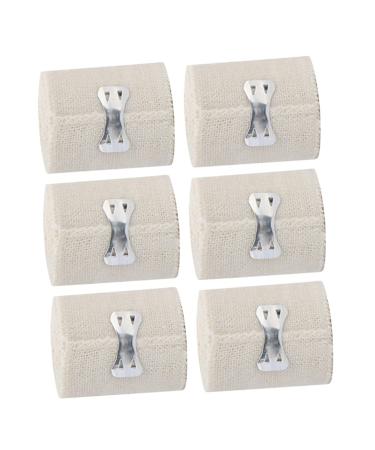 ULTECHNOVO Wrap 6 Rolls Closure Wraps Non Woven Cotton Athletic Tape Wrap Pressurize Ankle Support Assorted Color 2 450X5CM
