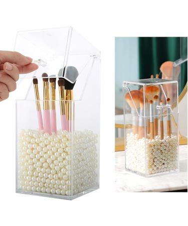Mulinhai Acrylic Makeup Brush Holder | Stylish Cosmetic Organizer for Dressing Tables & Bathrooms Perfect Storage Solution - Buy Online on GoSupps.com