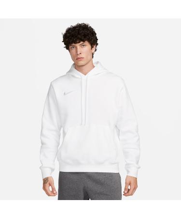 Nike Men's M NK FLC Park20 Po Hoodie Sweatshirt - White/Wolf Grey - International Shipping Available - Buy Online on GoSupps.com