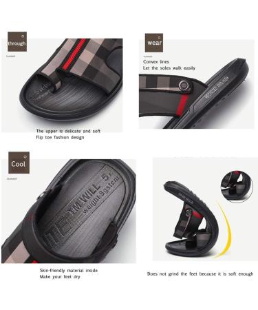QYY Big Toe Foot Correction Sandal - Orthopedic Bunion Corrector for Men - Black Leather Casual Sandal - Size 10 - Buy Online on GoSupps.com