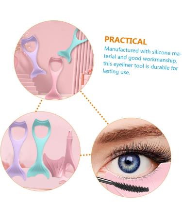 Didiseaon Mascara Brush Eyelash Brush Eyeliner Shaping Tool Eyeliner Stencils Multipurpose Storage Tool Woman 15X5.7CM Pink - Buy Online on GoSupps.com