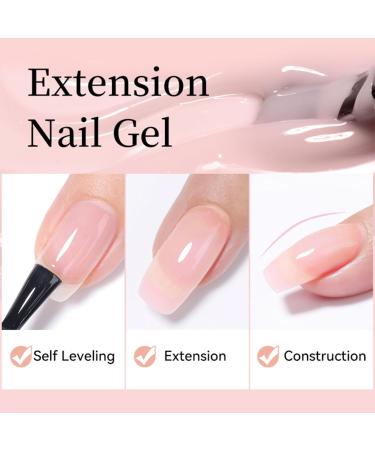 Builder Gel for Nails Red Thermal Extension Nail Gel UV/LED Nail Base Solid Building Gel for Nail Extension & Modeling Strengthening Nail Art Decoration - Buy Online on GoSupps.com