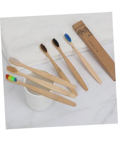 Shop FRCOLOR 3pcs Charcoal Wooden Travel Toothbrush Set - Eco-Friendly & Disposable | International Shipping Available - Buy Online on GoSupps.com