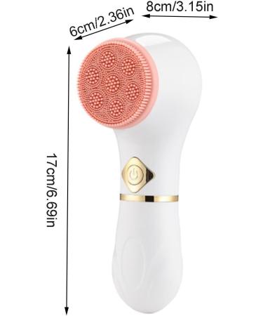 Electric Face Wash Brush - White Electric Face Scrubber | 3 Brush Heads Electric Exfoliate Facial Cleansing Brush | Waterproof Facial Cleanser Brush | Rechargeable Face Cleaner Brush for Massaging - Buy Online on GoSupps.com