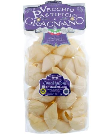  Italian Gourmet E.R. Il Vecchio Pastificio di Gragnano Pasta Conchiglioni Gragnano Durum Wheat Semolina Pasta 500g + 400g Box of 3 - Buy Online on GoSupps.com