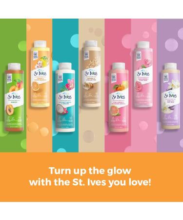 St. Ives Energising Body Wash (650ml) Citrus & Cherry Blossom Made with Plant-Based Cleansers & 100% Natural Extracts 16 oz Shower Gel - Buy Online on GoSupps.com