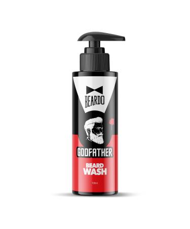 Beardo Godfather Beard Wash Shampoo for Men (3.33 oz) | Fights Dandruff and Hair loss | Refreshing Fragrance | Active cleansing | Purifies and cleanses skin and beard | Protection from Sun and Dirt |