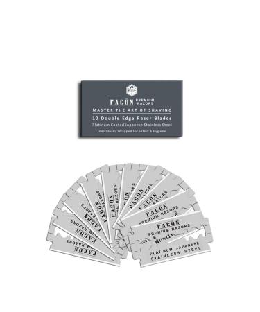 50 Platinum Japanese Stainless Steel Double Edge Razor Blades - Close, Smooth Shaving Experience - 200+ Shaves - Buy Online on GoSupps.com