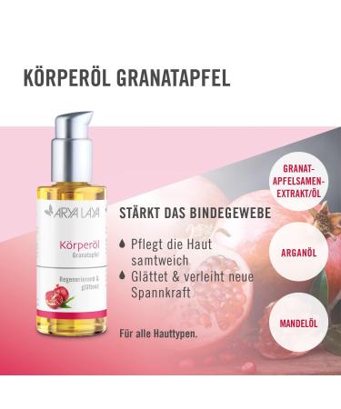 Arya Laya Pomegranate Body Oil 100 ml - Nourishing & Hydrating | International Shipping Available - Buy Online on GoSupps.com