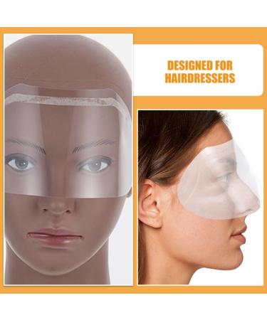 Beaupretty 300pcs Transparent Plastic Facial Protectors Eye Protectors Barber Supplies Facial Covers Protections - Buy Online on GoSupps.com