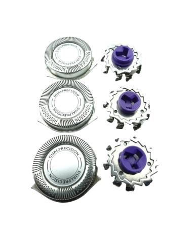 Lot de 3 t tes de rasoir de rechange compatibles avec Philips HQ7320 HQ7340 HQ7360 HQ7380 HQ7390 AT890 AT891 HQ7120 HQ7260 HQ7310 HQ7350 HQ8445 1set