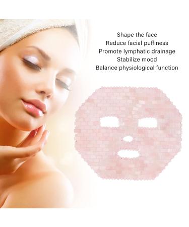 Jadestone Eye Mask for Spa | Rose Quartz Facial Cover & Massage for Dark Circles - Buy Online on GoSupps.com