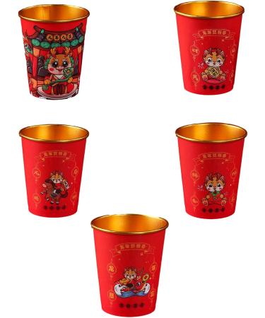 Set of 50 Paper Drinking Cups Dragon Theme Paper Beverage Cups Throwaway Paper Cups Suitable for Party and Gatherings - Buy Online on GoSupps.com