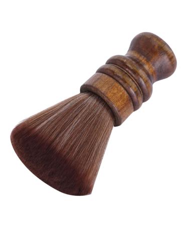 Angoily 1pc Hair Brush Neck Duster Shaving Saop Brush Cleaning Sponges Barber Face Sponge Hair Cutting Brush Neck Cleaning Tool Broken Hairbrush Wood Handle Comfortable Dust Brush