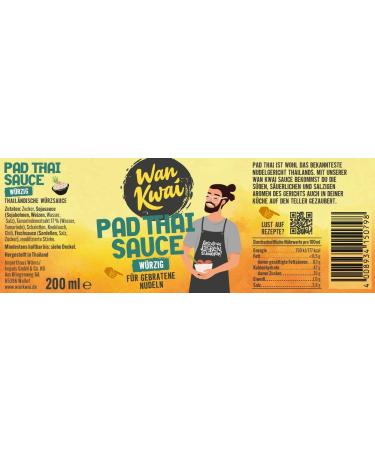 Buy Wan Kwai Pad Thai Sauce 6 x 200ml - Authentic Sweet Sour & Salty Taste for Home Cooking | International Shipping - Buy Online on GoSupps.com