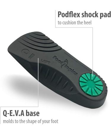Footlogics 3/4 Length Orthotic Insoles for Plantar Fasciitis & Flat Feet - Casual Wear (Size M) - Buy Online on GoSupps.com
