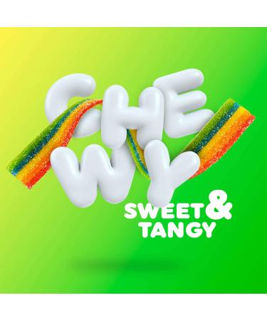 Airheads Xtremes Belts Rainbow Berry Candy - 36 Ounce (Pack of 12) - Sweetly Sour Halloween Treat for Movie Theaters & Parties - Non-Melting Bulk Bag - Buy Online on GoSupps.com