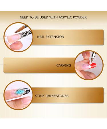 Nail Extension Acrylic Liquid Nail Acrylic Liquid Acrylic Liquid Safe Non irritating for Household Home Use Nail Salon(30ml) - Buy Online on GoSupps.com