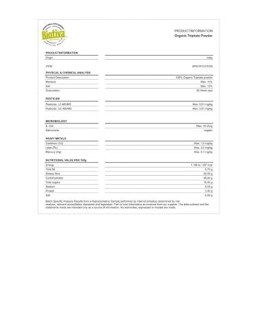 Triphala Organic Powder 100g - 100% Vegan Ayurvedic Supplement | Biotiva - Amalaki Haritaki Bibhitaki - Bottled in Germany - Buy Online on GoSupps.com