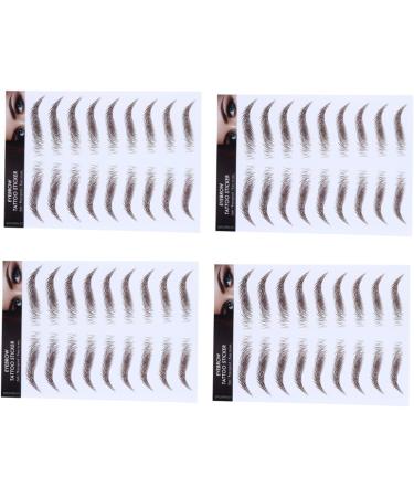 Beavorty 12 Pcs Eyebrow Stickers Tool Waterproof Makeup Imitation Eyebrow Make up Makeup Tools 4d - Buy Online on GoSupps.com