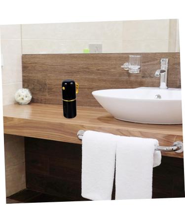Travel Toothbrush Cup Set - Portable Gilded Mouthwash & Toothpaste Holder - Black 20x7.5CM for International Shipping - Buy Online on GoSupps.com