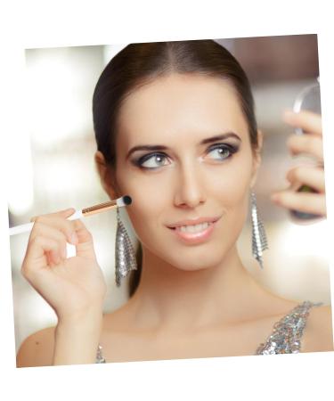 FRCOLOR 10pcs Makeup Brush Set - Precision Eyeshadow & Concealer Brushes with White Wooden Handles - Perfect Eye Makeup Tools for Flawless Application - Buy Online on GoSupps.com