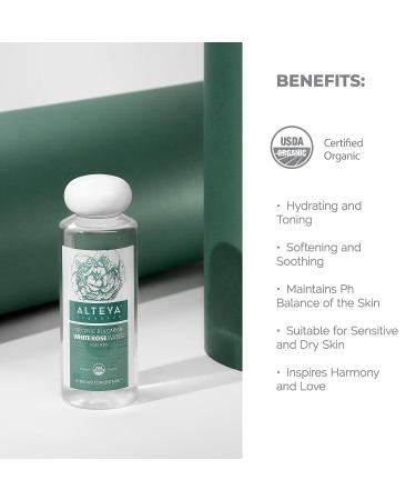 Buy Alteya Organics White Rose Water - USDA Organic Facial Toner 8.5 Fl Oz - Pure Bulgarian Rosa Alba - Award-Winning Moisturizer in BPA-Free Bottle - Buy Online on GoSupps.com