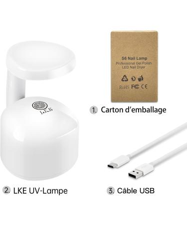 LKE Mini UV Lamp for Nails - 2x Faster Drying Infrared Sensor Type C Cable - Compact Nail Dryer for Home & Gifts - #1 Mini Nail Lamp - Buy Online on GoSupps.com
