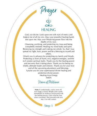 Scented Crystal Candle for Aura Cleansing & Protection | 11oz Non-Toxic Prayer Candles - International Shipping Available - Buy Online on GoSupps.com