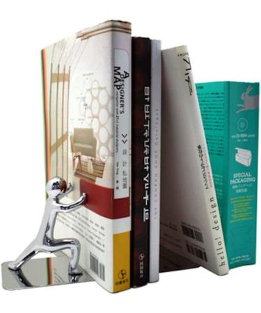 Buy Balvi Bookend Push! Chrome-Plated INOX/Zinc - Stylish & Durable for International Shipping - Buy Online on GoSupps.com