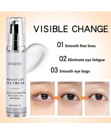 LIYALAN Instant Eye Bag Removal Cream | Anti-Puffiness & Anti-Wrinkle Eye Cream | Nourishing Dark Circles & Deep Moisturizer | Anti-Aging Collagen Treatment - Buy Online on GoSupps.com