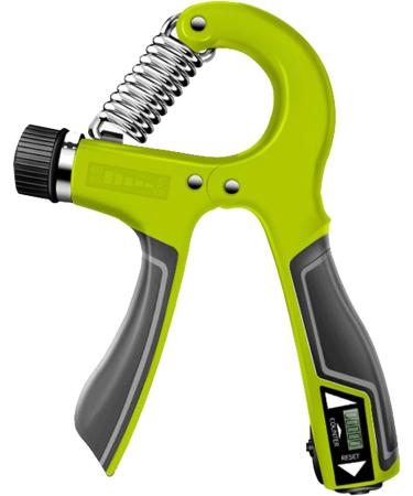 Jopwkuin Adjustable Handle Amplifier - LED Display Spring Gripper Trainer for Enhanced Grip Strength | Compact & Electronic - Improve Grip Thickness (Green) - Buy Online on GoSupps.com