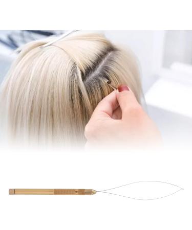 Hair Extension Tools Alloy Threader Pulling Hook Loop for Professional Hair Styling Accessory Practical Design Portbale Suitable Women Girls Hair Makeup(Gold) - Buy Online on GoSupps.com