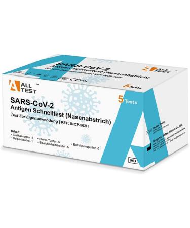 Buy 5x CE 1434 Nasal Antigen Test - Self-Test for Omicron Variant Fast & Reliable Shipping Worldwide - Buy Online on GoSupps.com