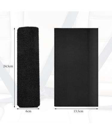 Aomig 2 Pack Seat Belt Pads - Premium Car Shoulder Protectors for Children & Adults | Comfort Neck Support & Padding for Travel - B-Black - Buy Online on GoSupps.com
